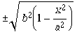  b^2(1 - x^2/a^2)^(1/2)